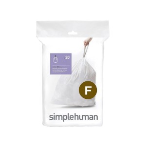 Торби за боклук, код F, 25 L / 20 бр., пластмасови - simplehuman