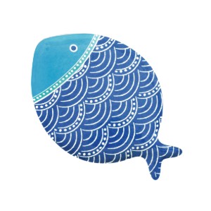 Порцеланова чиния, 31 х 21,5 см, "SEA FRIENDS" - Easy Life
