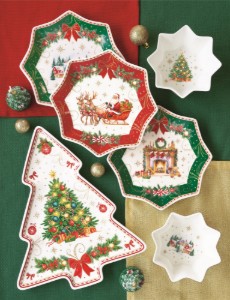 Звездовидна купа, порцеланов, 15 см, "Christmas Heritage" - Easy Life
