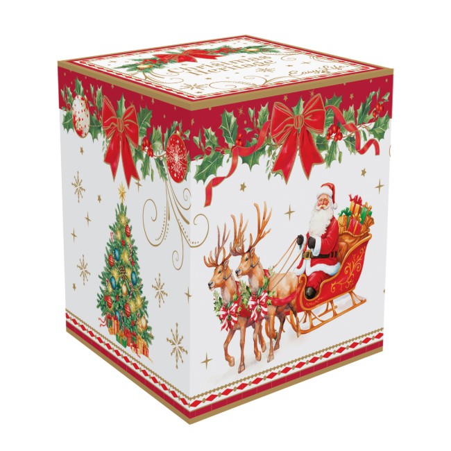 Коледна топка за елха, керамична, 7 см, "Christmas Heritage" - Easy Life