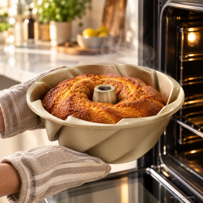 Форма за печене Bundt, алуминиева, 23,8 х 9 см - Zokura