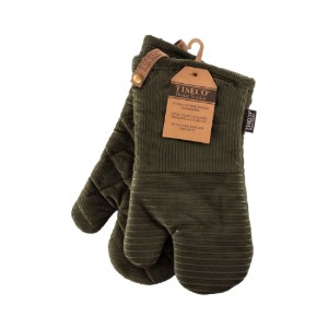 Комплект от 2 кухненски ръкавици, "Velmar", Olive Green - Tiseco