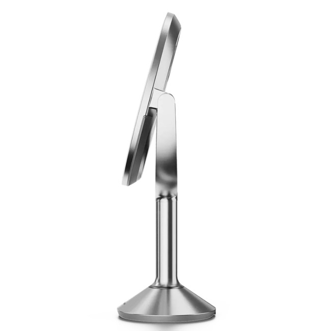 Огледало за грим със сензор, 23 см, "Trio", Brushed Stainless Steel - simplehuman